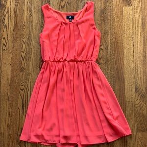 Iz Byer Coral Pink Dress with Belt